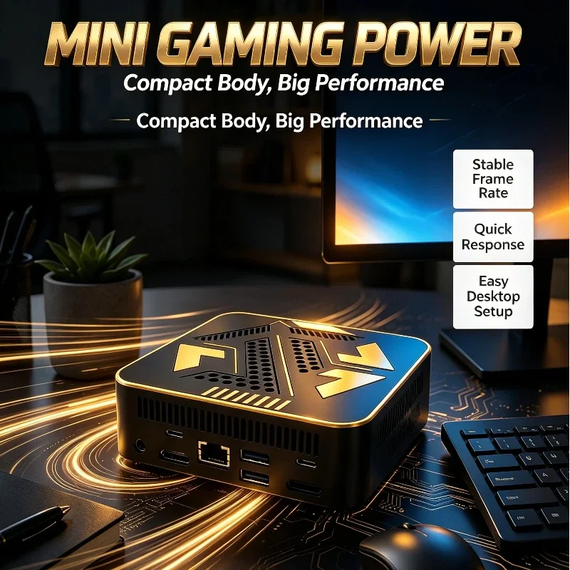 Multi-purpose Mini PC Intel N150 Windows11 16GB RAM 1TB‑2TB SSD WiFi6 Bluetooth5.2 4K 60Hz Portable Gaming Office Study Computer