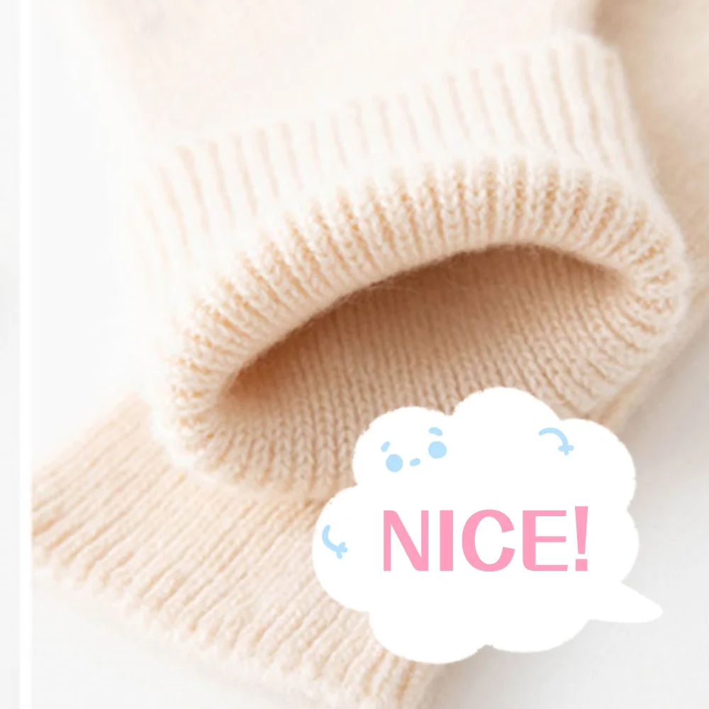 five-finger-covers-coldproof-cuffs-goat-cashmere-gloves-knitted-winter-long-mitts-solid-color-item-thermal-glove-fashion-mittens