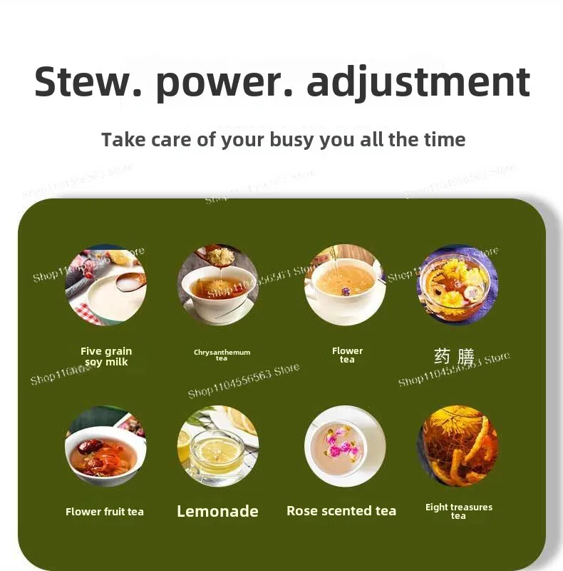 Gezondheidsbeker Elektrische stoofpotbeker Draagbare ketel Glazen gezondheidspot Elektrische beker Kantoor Kleine theepot