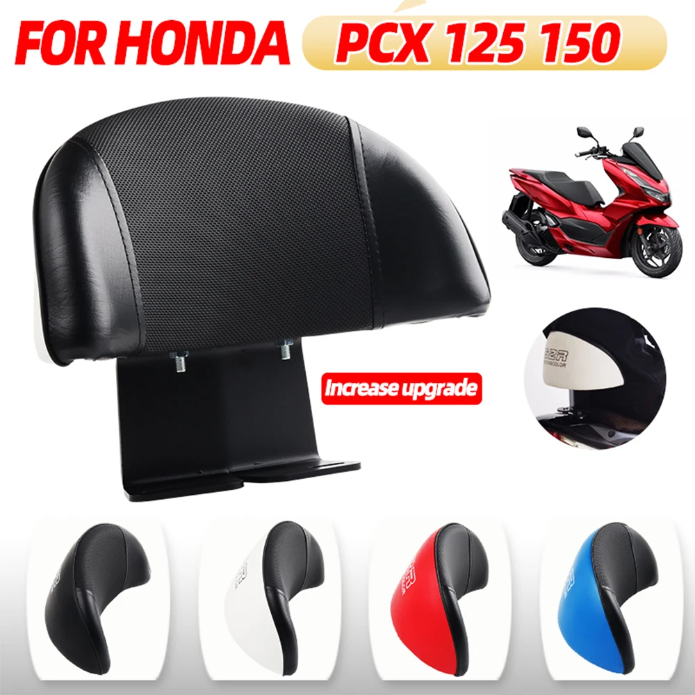 Motorcycle Rear Passenger Backrest Seat Back Bracket Tail Top Box Leather Seats For Honda PCX150 PCX 150 2014-2020 Accessories