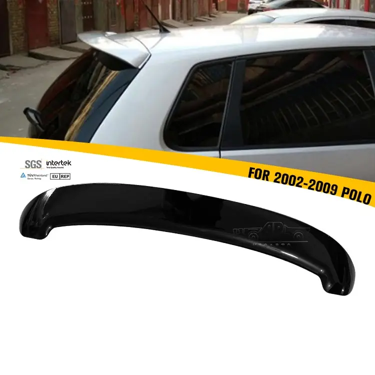 

Rear Wing ABS Back Tail Spoiler Carbon Fiber Look Rear Boot Wing Spoiler for Polo MK4 9N 2002-2009