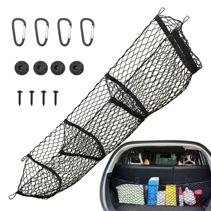 

Cargo Net Trunk Bed Organizer Expandable Mesh Storage Net Truck Accessories Bed Grocery Holder for SUV Car Pickup