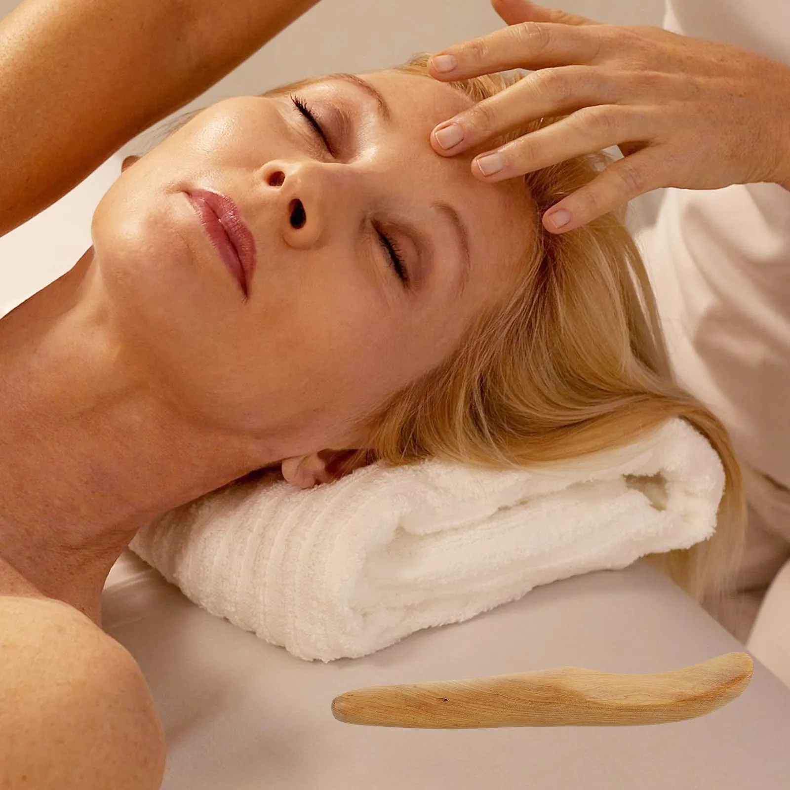 

1Pcs Durable Massage Board Sandal Wood Scraping Tool Face Body Care Gua Sha Massage Scraper Muscle Relax Promote Metabolism