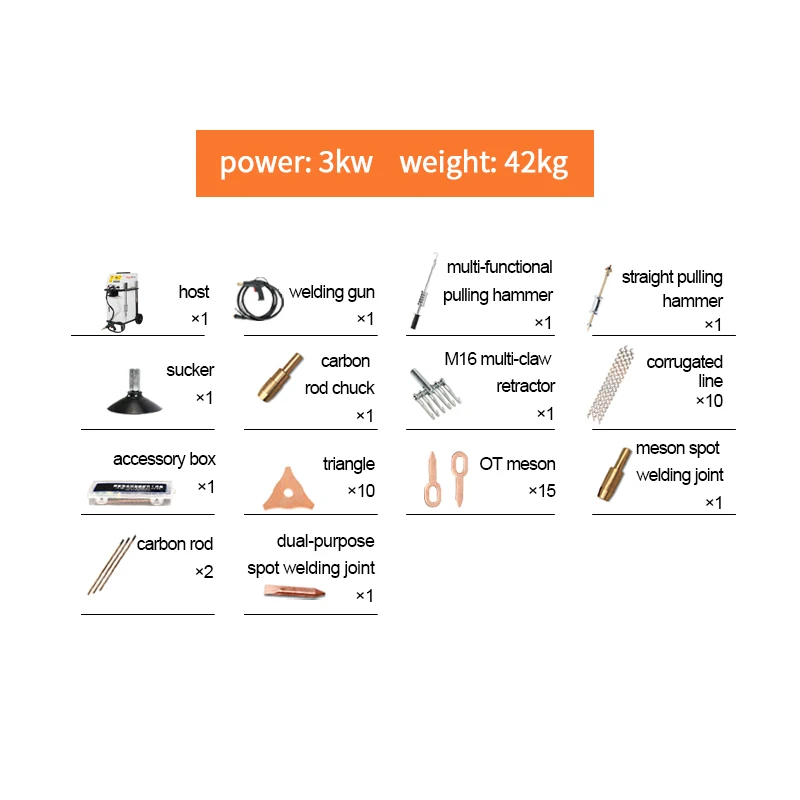 Car Body Collision Repair Tools Spot Welding Dent Puller Machine