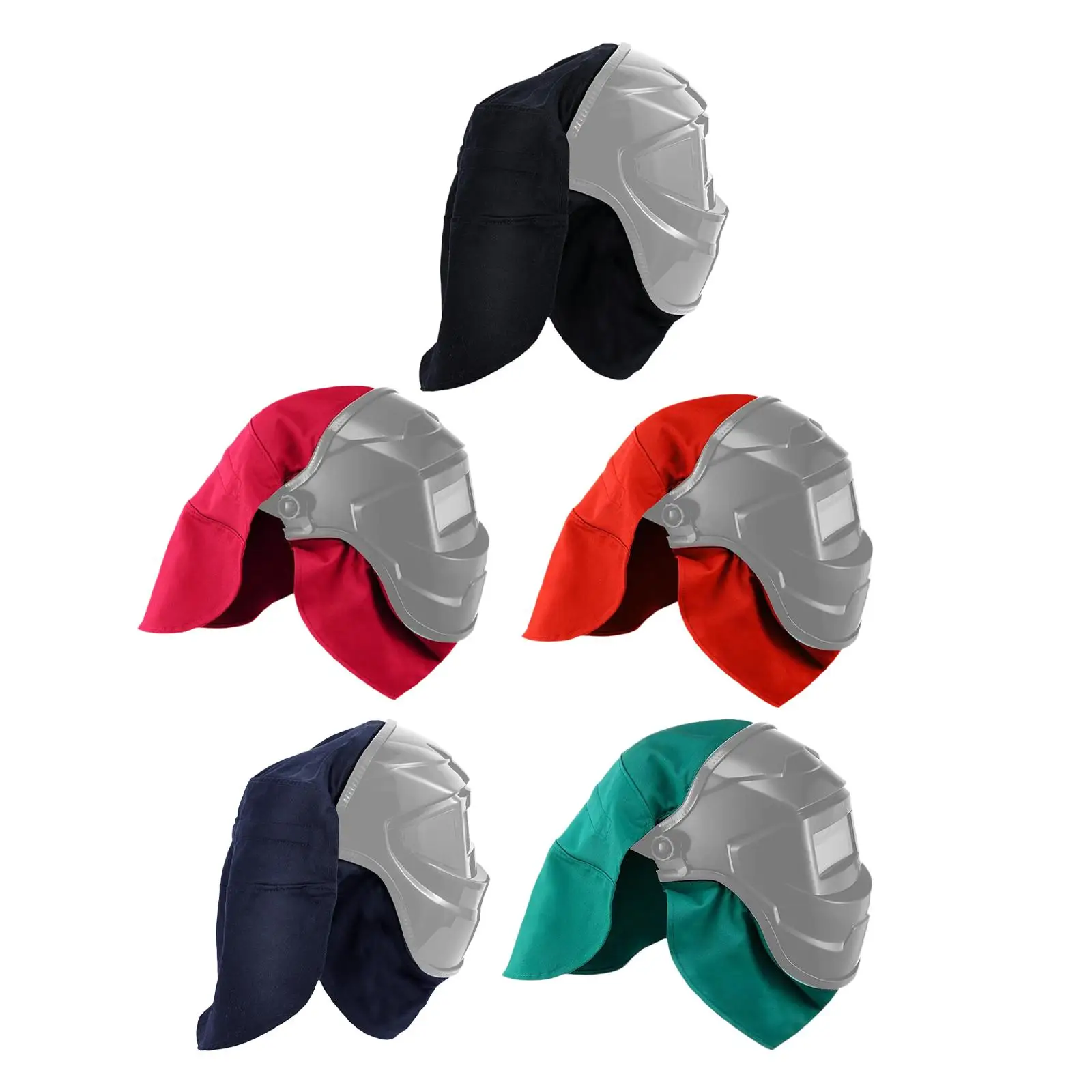 Welding Helmet Cover and Helmet Bib Set Accessories Extended Headcover Gear Equipment Welder