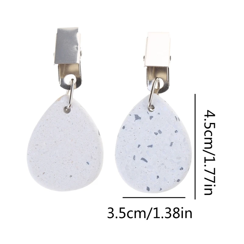 4 pièces couverture Table poids pierre fer nappes pendentifs nappe pendentif livraison directe
