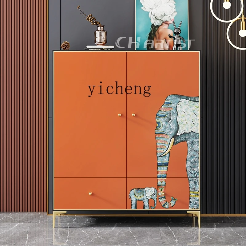 

TWR Bedroom Low Cabinet Children's Painted Small Wardrobe Hanging Closet for Small Apartments