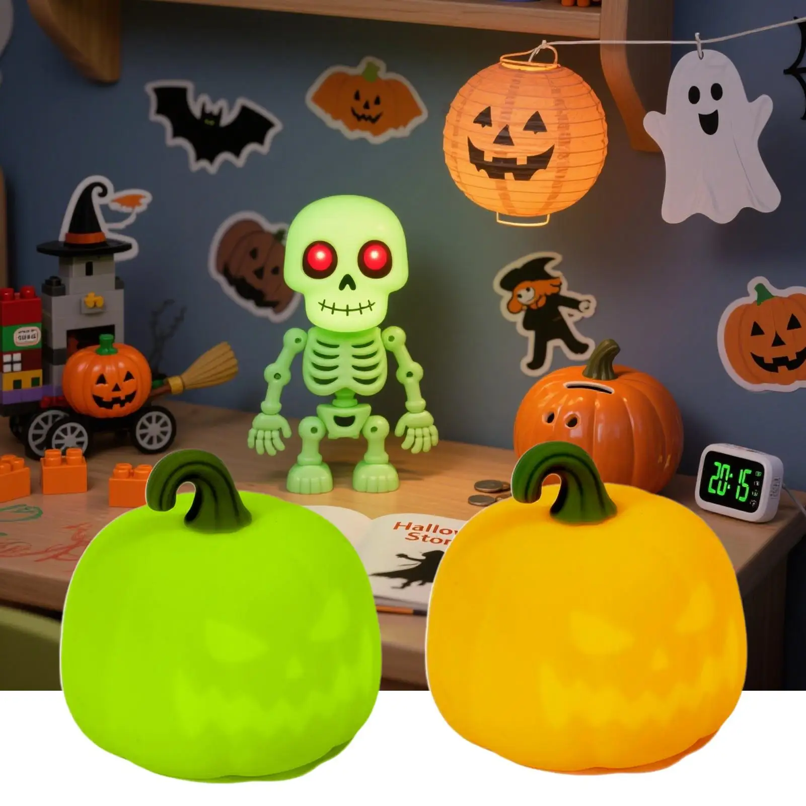 

Led Night Light Sleep Pumpkin Lantern Cartoon Children's Gift Festivals Bedroom Bedside Decorative Table Light touch control