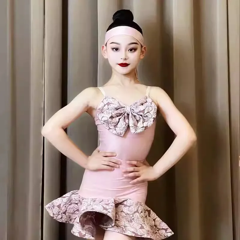 Ding Dance Dress Girls' 2025 Summer New Style Practice Dress Children's Advanced Training Dress Performance Dance Skirt