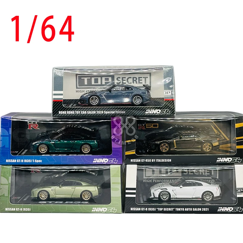 INNO Cars 1:64 Scale GT-R35 Racing Car Model Alloy GTR R35 Toy Car Model Collection Display Toys for Boys