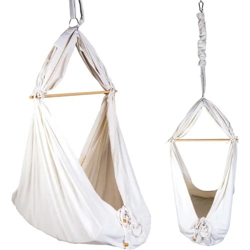 Spring Baby Hammock Cradle-Baby Ceiling Swing Head the straightness of and waist prevent slip Fabric parts 100 Cotton