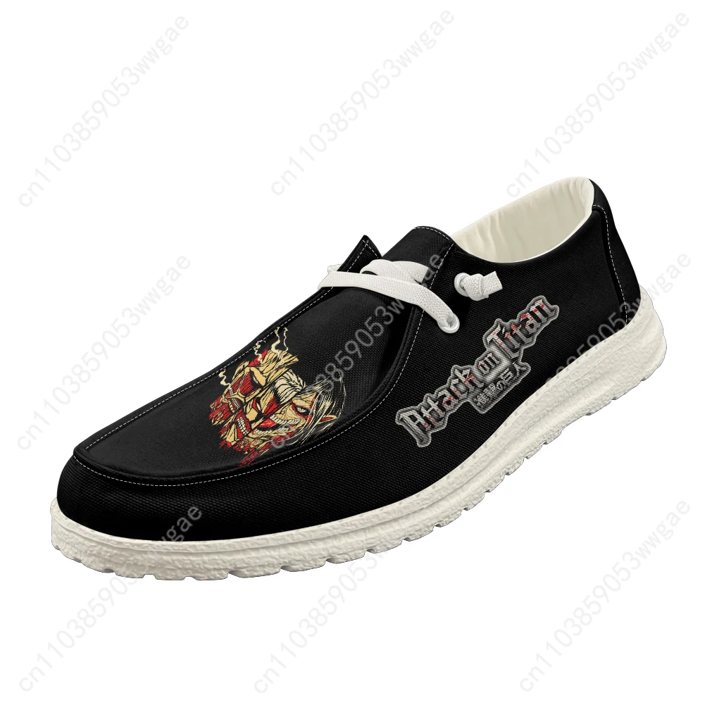 Attack On Titan Casual Shoe Mens Womens Breathable Flat Footwear Casual Indoor Outdoor Lightweight Shoe Customized Couple Shoes