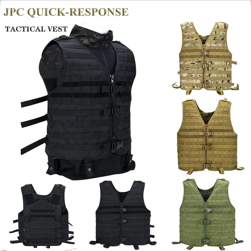 

900D Quick Disassembly Lightweight Tactical Vest MOLLE Training Suit Military Airsoft Combat Mens Hunting Paintball Field Jacket