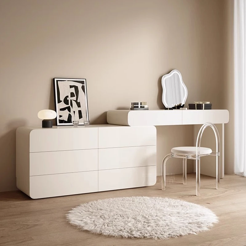 

Girl Large Dressing Table Corner Mirror Bedroom White Storage Drawers Dressing Table Modern Women Vestidores Trendy Furniture