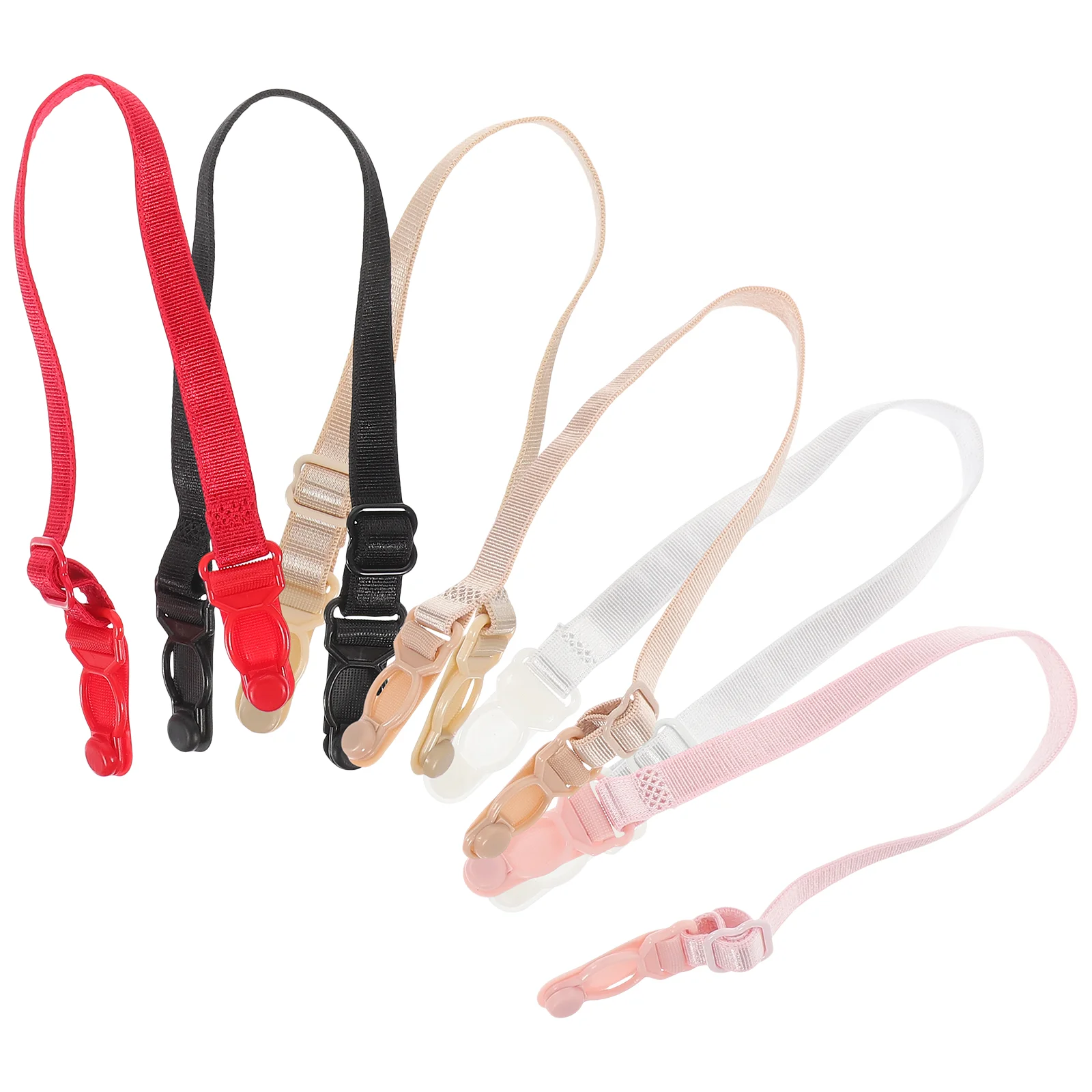 6pcs/Set Women Non-slip Strap Clips Adjustable Buckle Straps Holder (General Version) non-slip straps