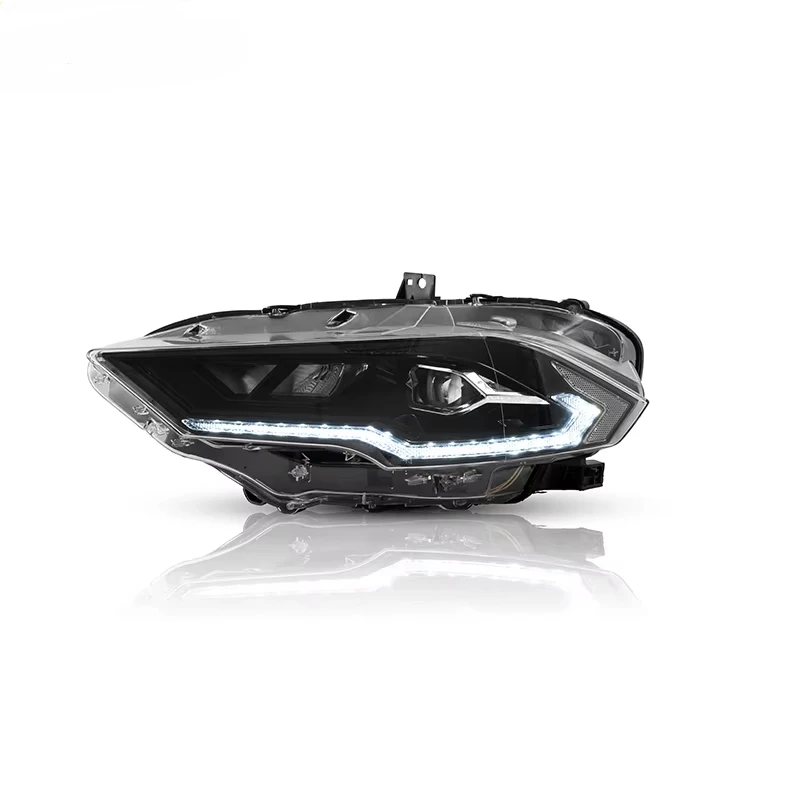 Factory Headlights 2018 2019 2020  with Welcome and Breathing Function Full LED Lens Front Lamp Assembly for Ford Mustang