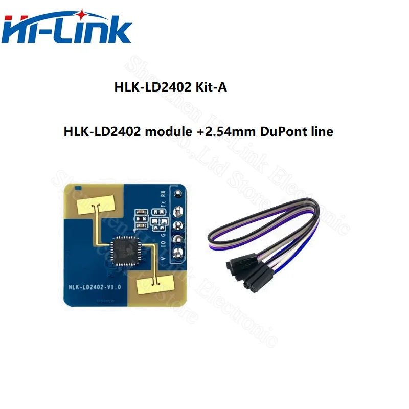 Hi-Link New 24G millimeter wave radar sensing module LD2402 human body stationary micro-motion sensor TTL serial communication - Image 3