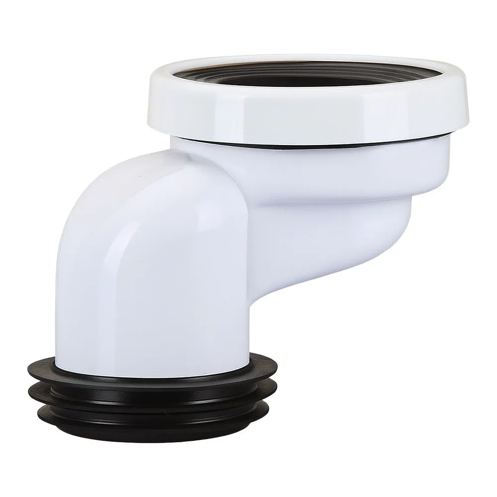 ABS Toilet Riser 10cm Offset Connector for Bathroom Drainage Pipe Repositioning Tool Free Push In Installation