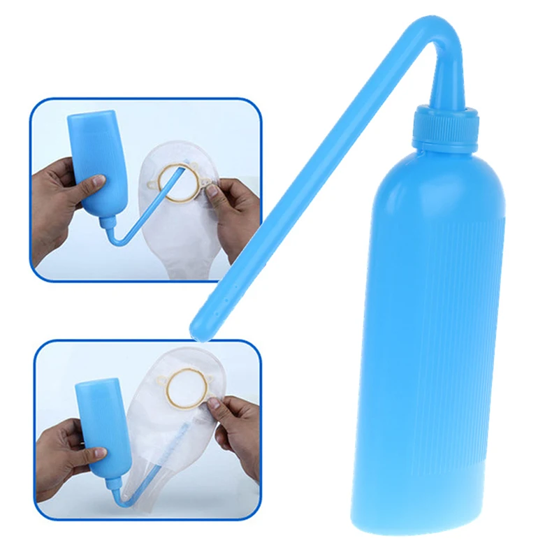 1Pc Ostomy Cleaner 350ml Ostomy Cleaner Bidet Anal Colostomy Wash Bottles Stoma Pouches Sprayer Ileostomy Bags Supplies