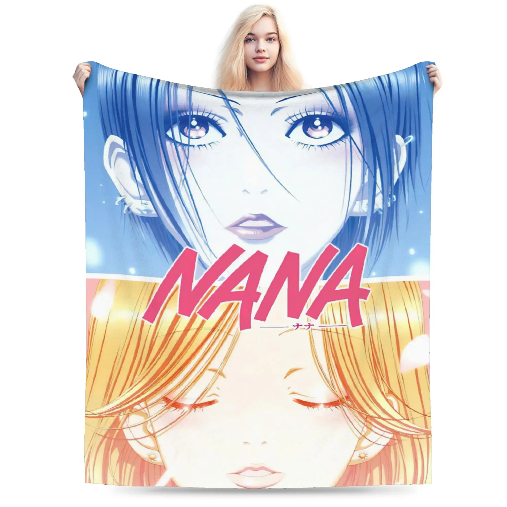 

Одеяло Nana Anime Manga, фланелевое осенне-зимнее многофункциональное мягкое одеяло для постельных принадлежностей, дорожное одеяло