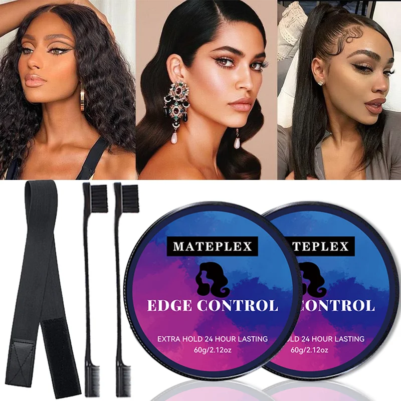 

Edge Control Broken Hair Finishing Stick Anti-frizz Hair Fixative Gel+Wax Stick For Wigs Strong Hold Hair Wax Finishing Cream