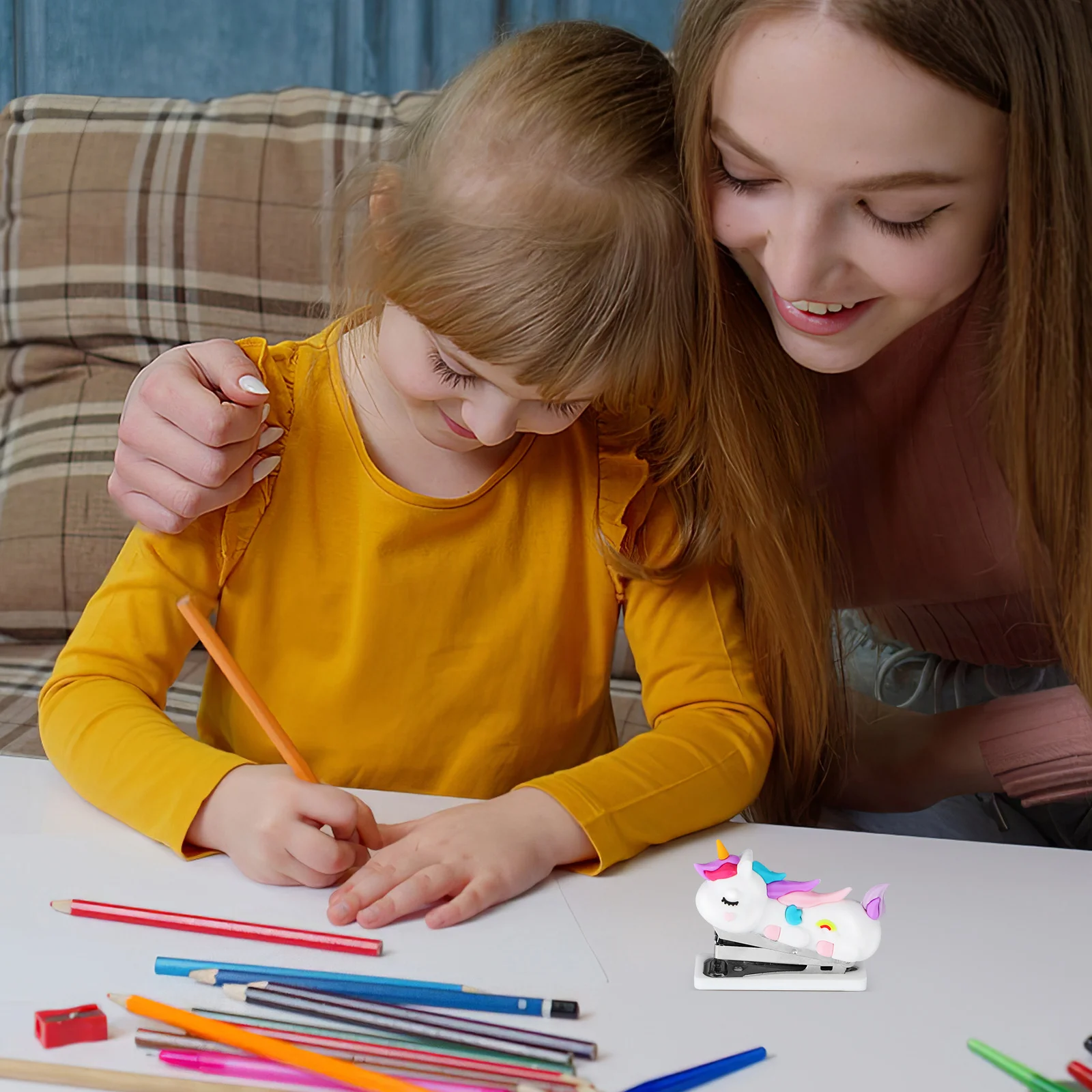 دباسة أنيقة محمولة بتصميم مدمج، خامة آمنة وفعالة، دباسة مكتب المدرسة المنزلية #4