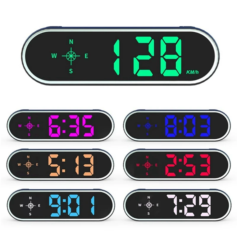 2X HUD GPS Speedometer Universal Car Heads-Up Display Speed Meter With Compass Over Speed Alarm For All Vehicle