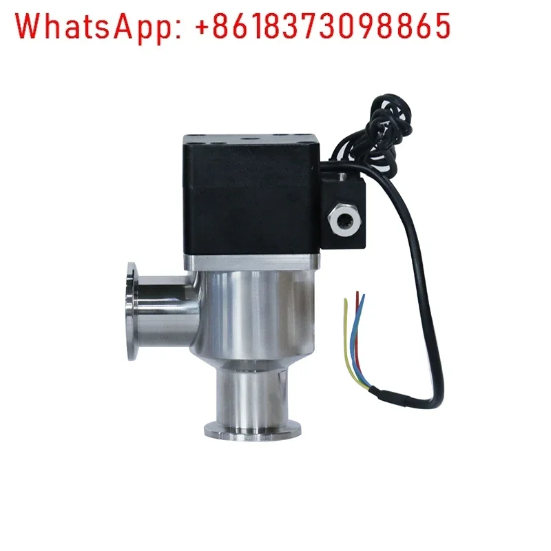 صمام فلابر هوائي عالي الفراغ من الفولاذ المقاوم للصدأ، صمام زاوية صمام تفريغ KF GDQ-J16GDQ-J25GDQ-J40 #3