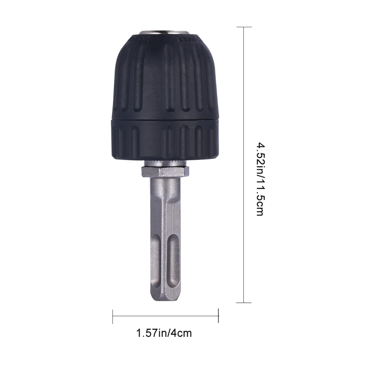 Uchwyt wiertarski z kwadratowym trzpieniem 0,8-10 mm, adapter do młota udarowego i wkrętarki udarowej, wytrzymałe metalowe narzędzie konwertujące