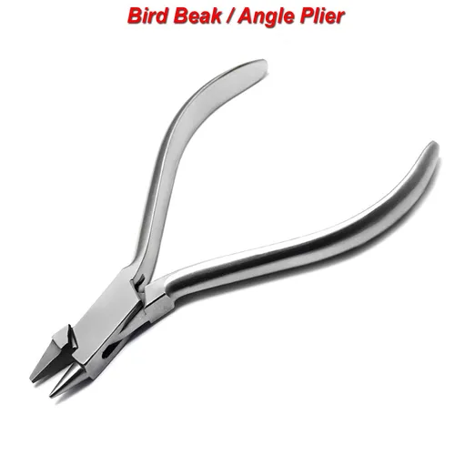 Alicates de pico de pájaro de utilidad de ortodoncia, alicates de ajuste, doblado de alambre Dental