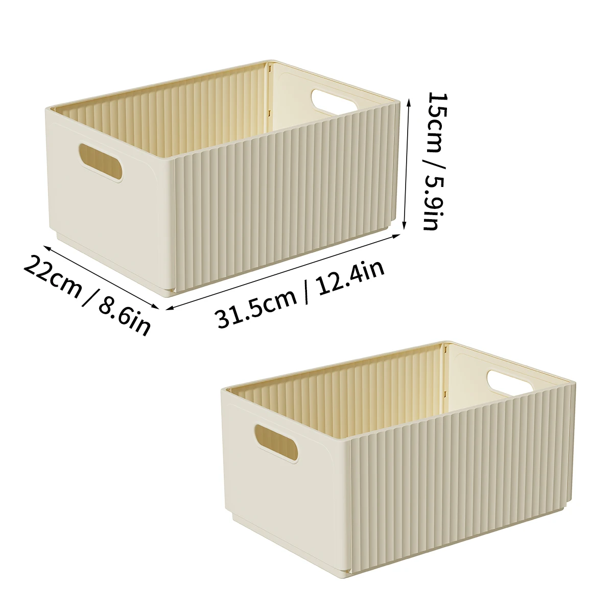 WORTHBUY Plastic Opvouwbare Koelkast Opbergdoos Uittrekbare Fruit Groente Organizer Box Grote Capaciteit Keuken Opslag Organisatie