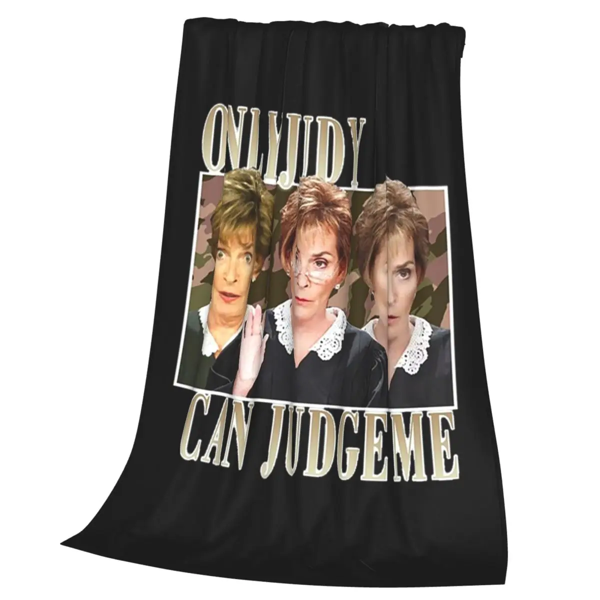 Judy Can Judge Me Funny Blankets Soft Warm Flannel Throw Blanket Cover for Bed Living room Picnic Travel Home Couch