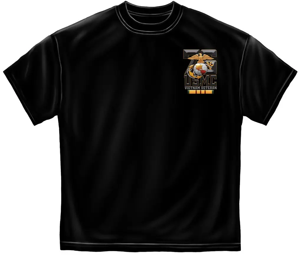 USMC US Marines Corps Vietnam Veteran USMC T-Shirt 100% Cotton O-Neck Summer Short Sleeve Casual Mens T-shirt Size S-3XL