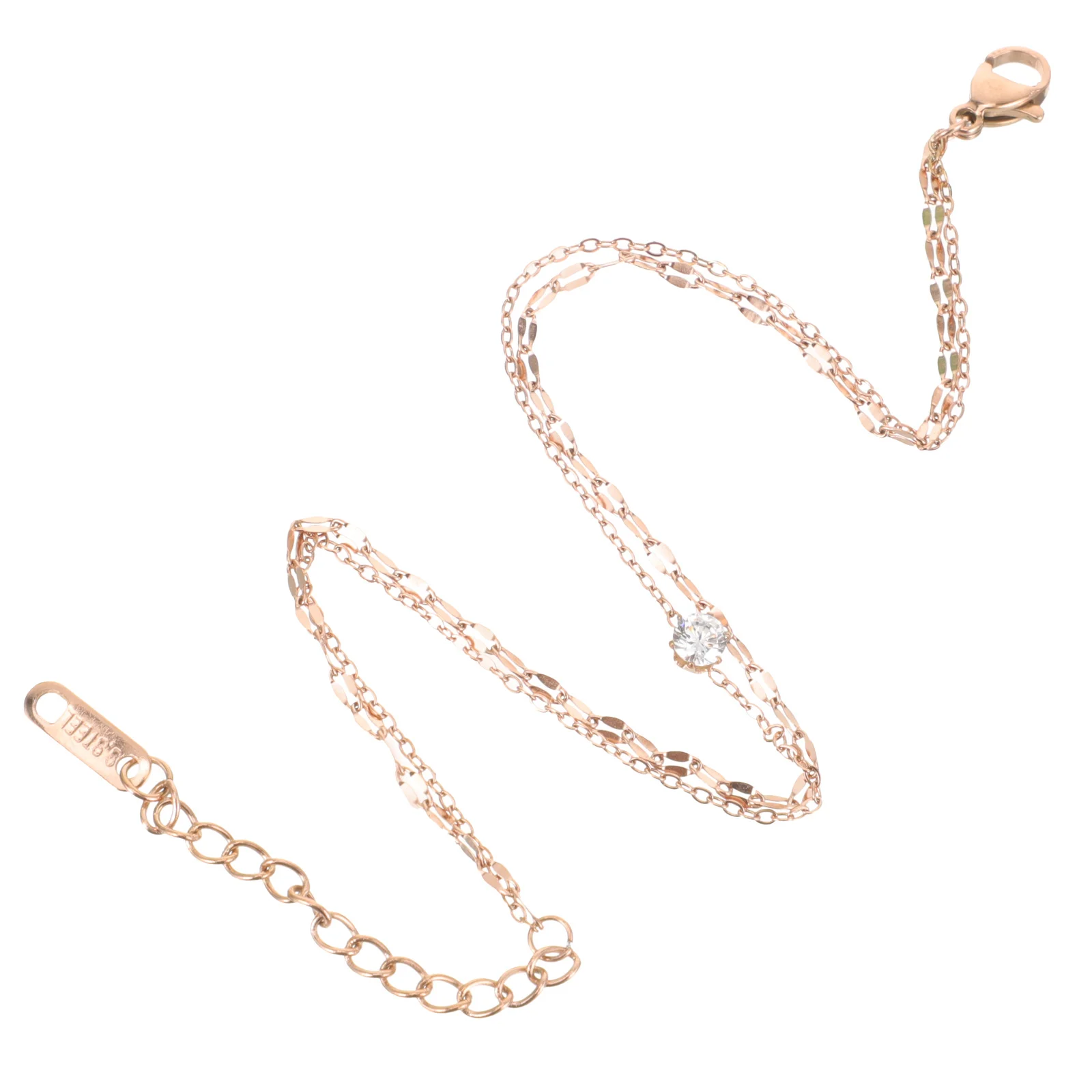 

Adjustable Heart Anklet Titanium Steel Fashion Jewelry Delicate Foot Chain Beach Ankle Chain for Women Heart Ankle