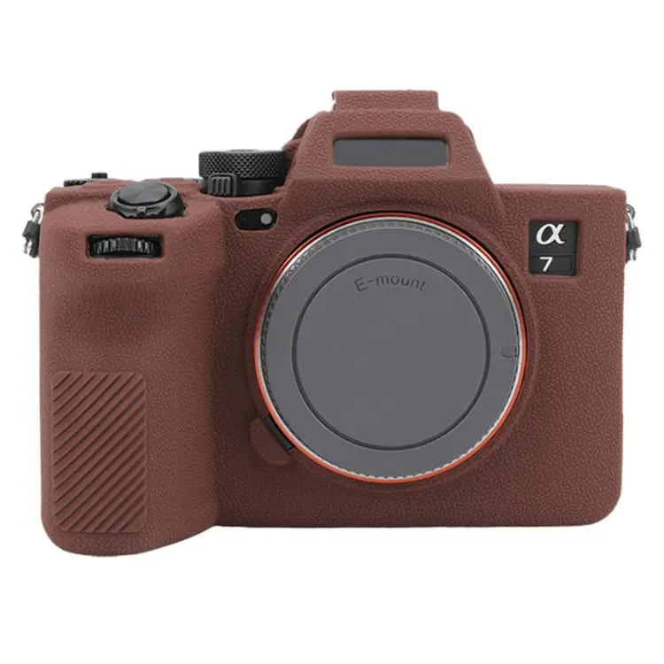 Beschermhoes van zacht siliconen met litchi textuur voor Sony A7V camera, antislip cameratas voor Sony Alpha 7 V, ILCE-7M5