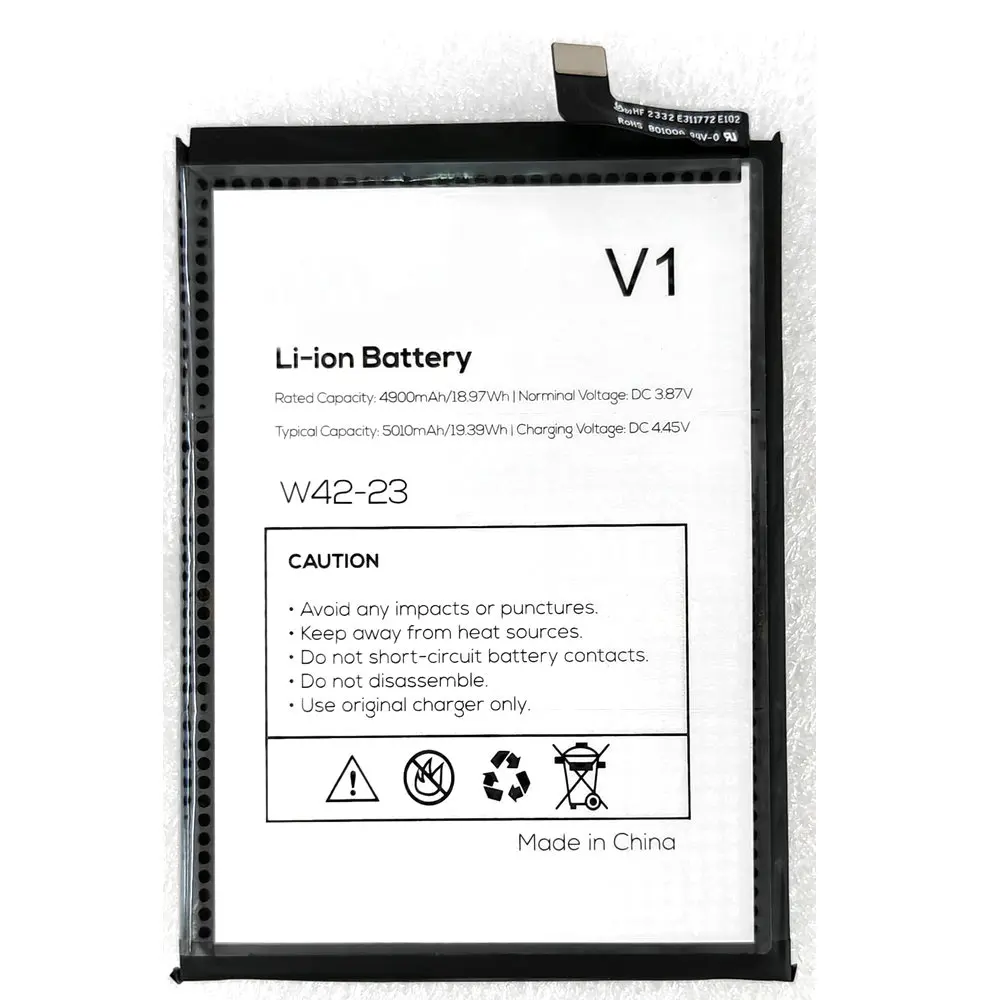 

New 3.87V 5000mAh W42-23 High Quality Genuine Battery for VOCAL V1 Mobile Phone