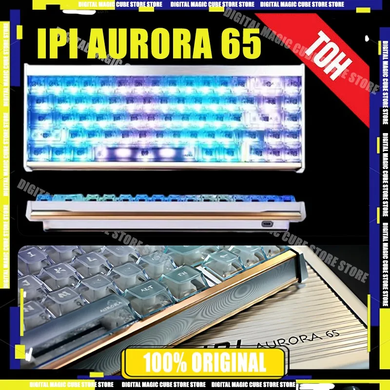 

IPI Aurora Platinum Collection Edition Gemini Eight Treasure Axis 8 кГц Возврат 65, магнитная игровая механическая клавиатура, подарок для киберспорта