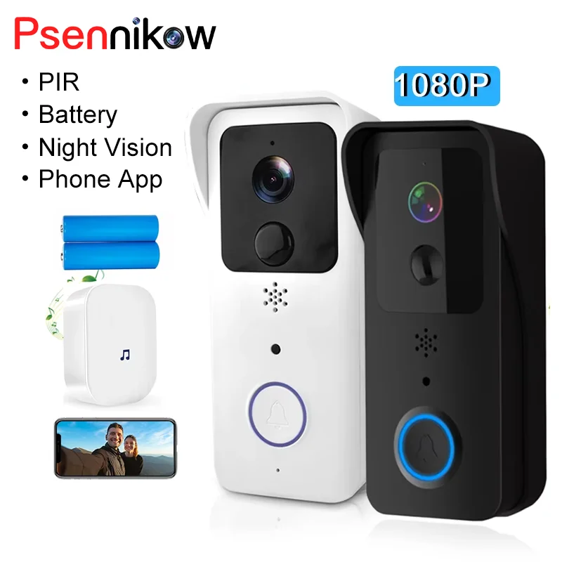 5G اتجاهين الصوت 2.4G واي فاي جرس باب يتضمن شاشة عرض فيديو 1080P تويا الذكية في الهواء الطلق اتصال داخلي لاسلكي مقاوم للماء كاميرا لا سلكية رنين الجرس #1