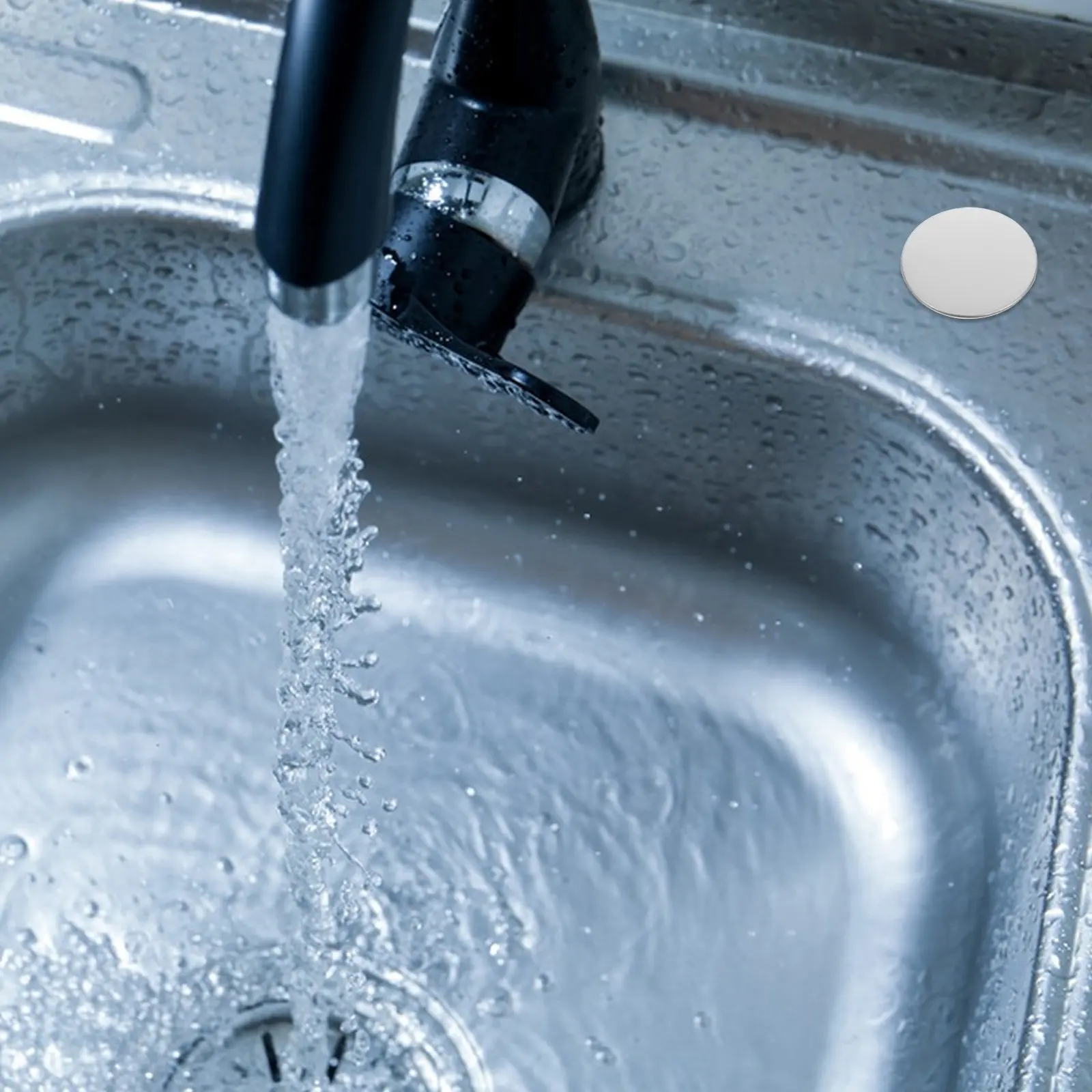 

8Pcs 35Mm Stainless Steel Sink Hole Stopper Cap for Kitchen Bathroom Vanity Basins Universal Faucet Sprayer Soap Dispenser Hole