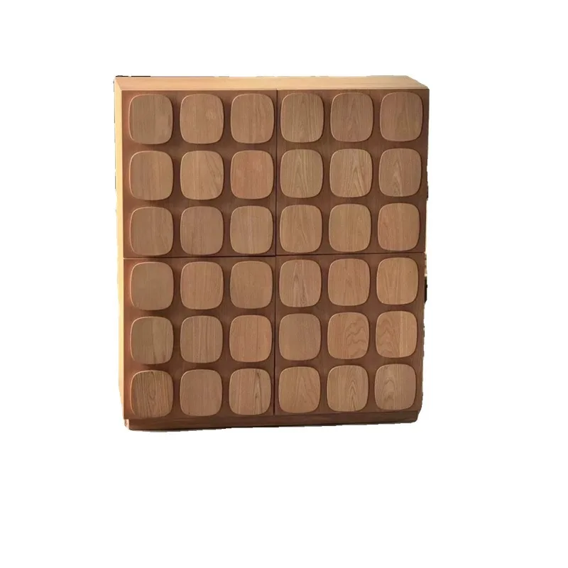 

Retro side cabinet French locker Bedside table Drawer type Medieval side Combination Bucket cabinet