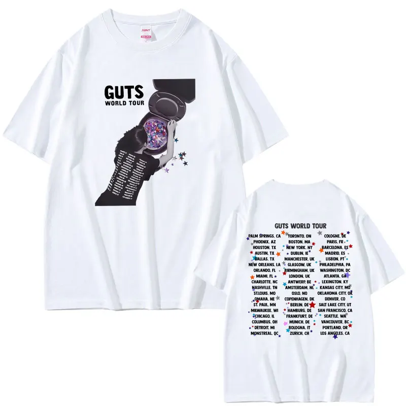 Hot New Vampire Guts 2024 World Tour Concert Tshirt Unisex Vintage Oversized T-shirts Men Women Fashion Casual Short Sleeve Tees