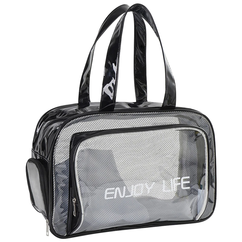 Portable Swimming Storage Bags Beach Portable Handbags Outdoor Sports Travel Bathing Mesh Bags For Women Men Outdoor Storage NEW