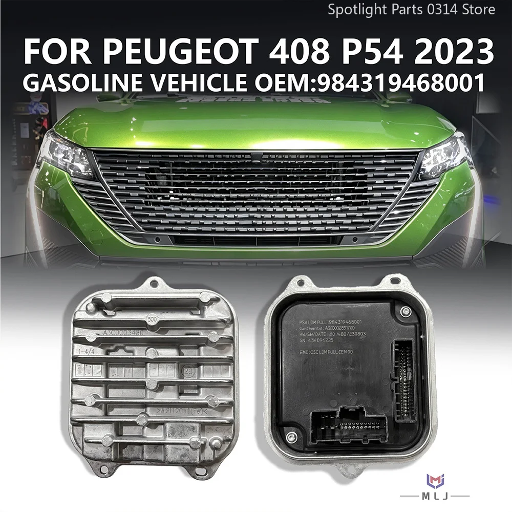 

984319468001 For 2023 Peugeot 408 P54 308 GT Headlight LED Module DRL Ballast Control Unit Lamp Converter Module Car Accessories
