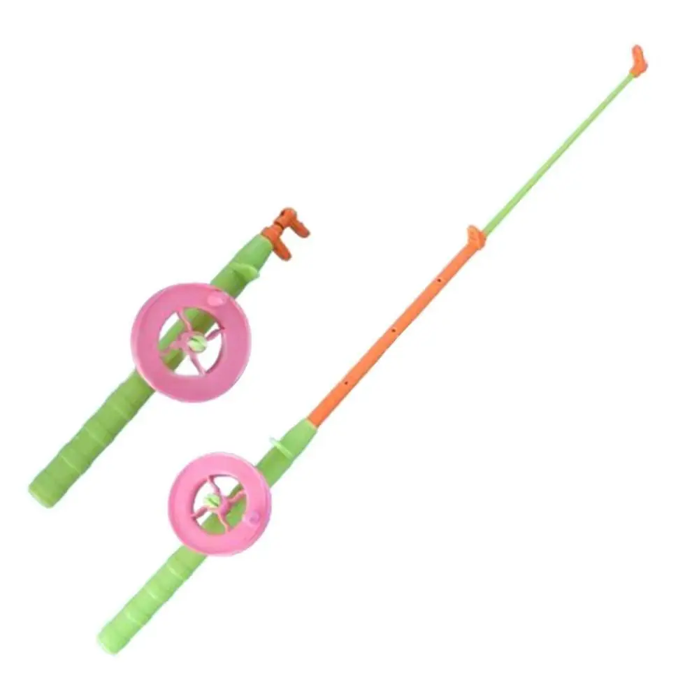 38cm/58cm/80cm Children Fishing Kites Rods Cartoon Stretchable Mini Kites Rods with 50meters Line Diverse Styles Fishing Rods
