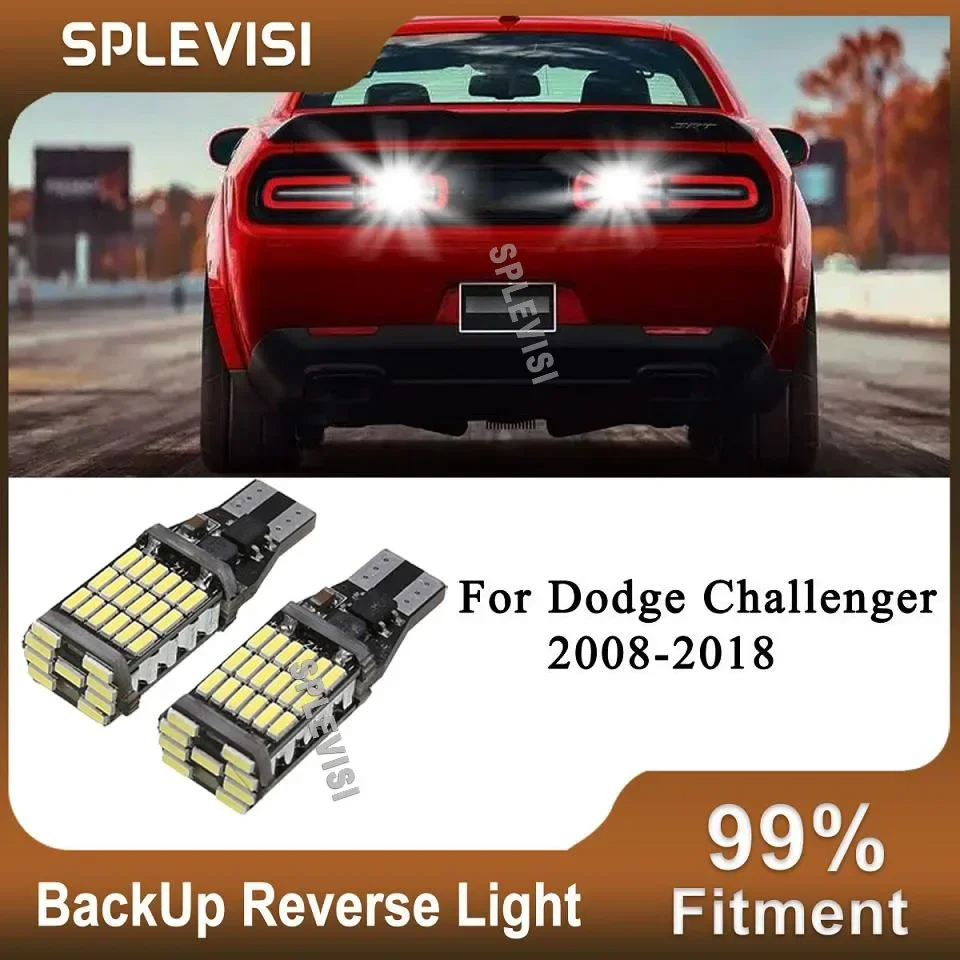 

2x LED Bulbs Reverse Lights Back Up Light White For Dodge Challenger 2008-2018 2009 2010 2011 2012 2013 2014 2015 2016 2017