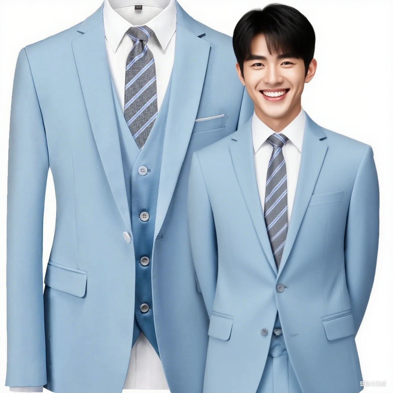 

Men's 3 Piece Tuxedo Elegant Notch Lapel Marfim Smok Suit Casual Formal Dinner Dance Party Wear Fitted Groomsmen Wedding Attire