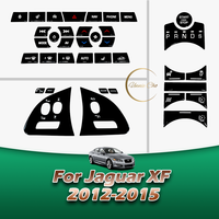 For Jaguar XF Black Button Stickers 2012 2013 2014 2015 Sticky Button Solution For Jaguar XF X250 Accessories Car Modification