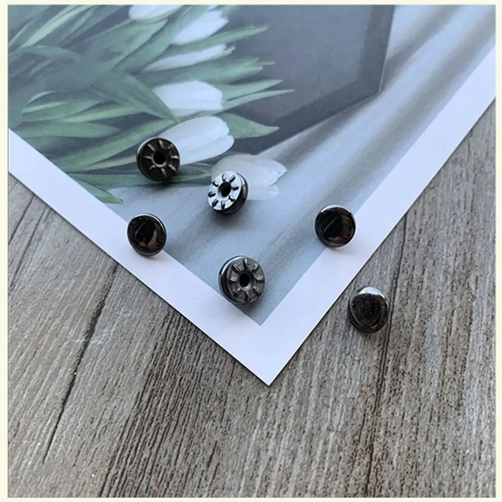 3 세트 액세서리 보이지 않는 스냅 공예 금속 버클 의류 봉제 버클 DIY 인형 옷 미니 버튼