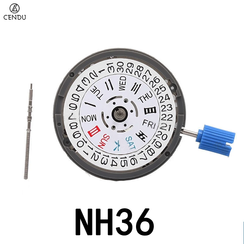 Japón de alta gama de alta precisión movimiento de reloj automático mecánico NH35 NH36 NH34 Miyota 9015 24 piedras preciosas