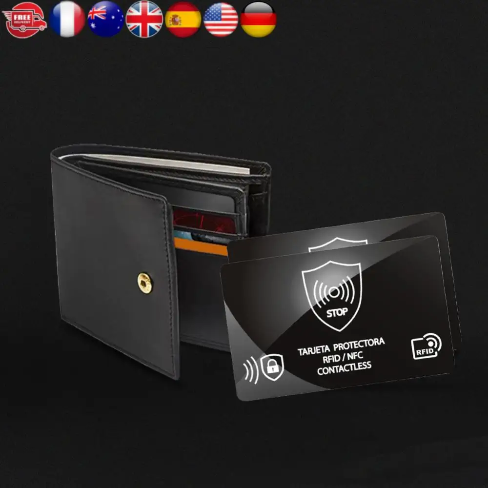 5Pcs RFID Blocking Card Ultra Thin NFC Debit Credit Card Passport Protector Portable Credit Card Protector for Men & Women